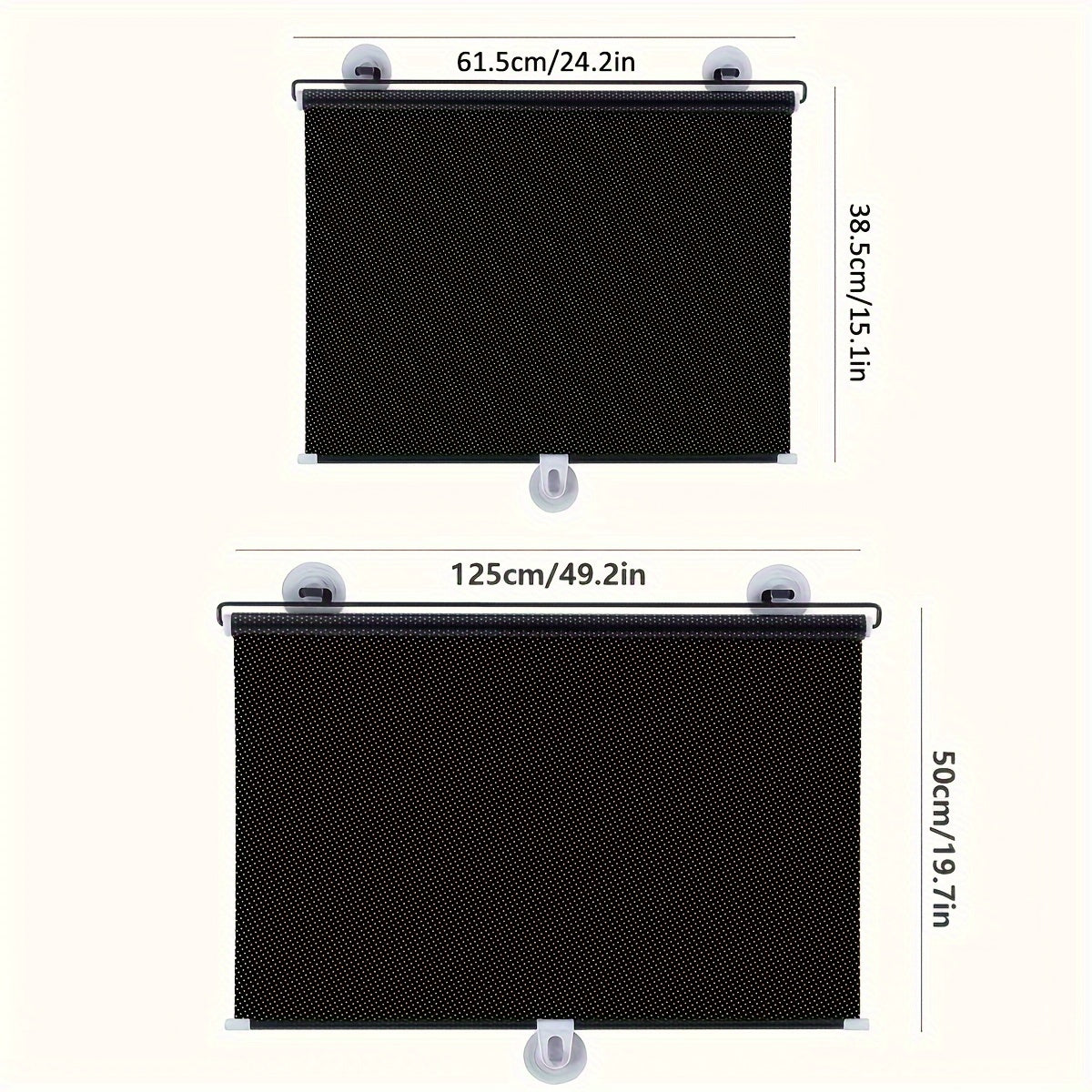 Universal Roller Blinds Suction Cup Sunshade Blackout Curtain