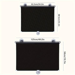 Universal Roller Blinds Suction Cup Sunshade Blackout Curtain