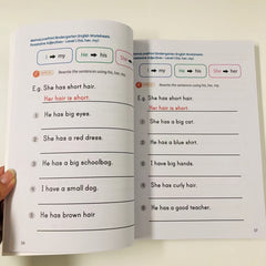 English Grammar Pre Study Manual - Durable Paper Material