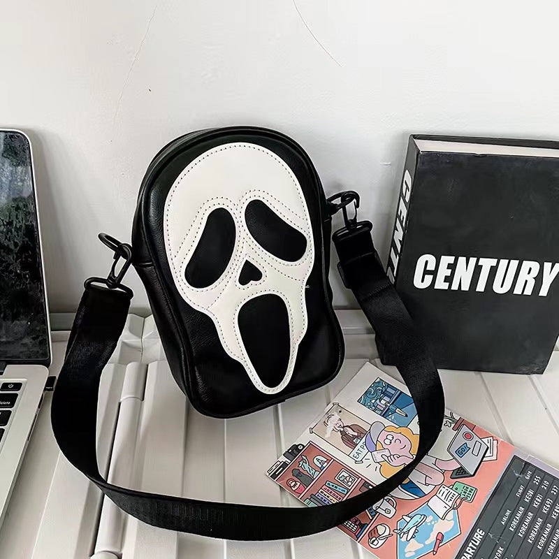 Ghost Skull Crossbody Bag Halloween Party Skull Elf Novelty Purse