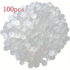 100 Pcs Plastic Shoe Button Buckle