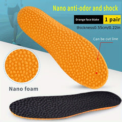 Memory Foam Sport Insoles Men Women Shoe Inserts Pad Soft Breathable Gel Cushion