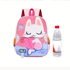 Kids Unicorn Printed Backpack Large Capacity Lightweight Casual Travel Bag
