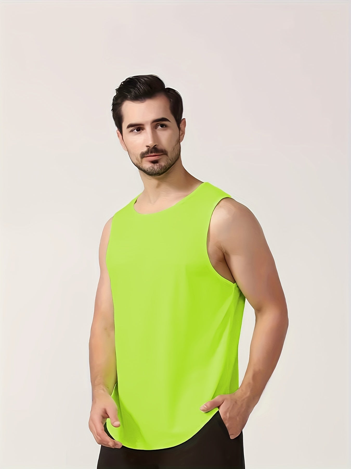 Men's Sleeveless Tank Tops Breathable Quick-Dry Sports Vest for Summer