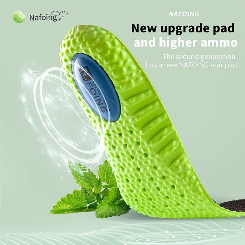 Ports Shock Absorption Insole Green Arch Support Orthopedic Shoes Pad