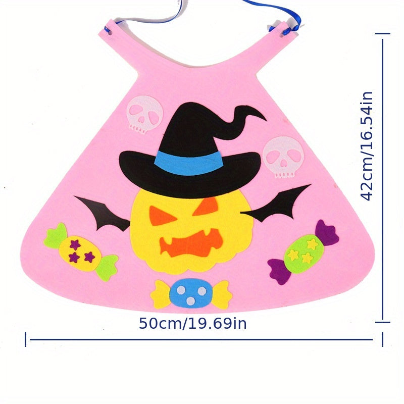 Halloween DIY Children's Cloak Hand Sewn Material Bag Party Decor