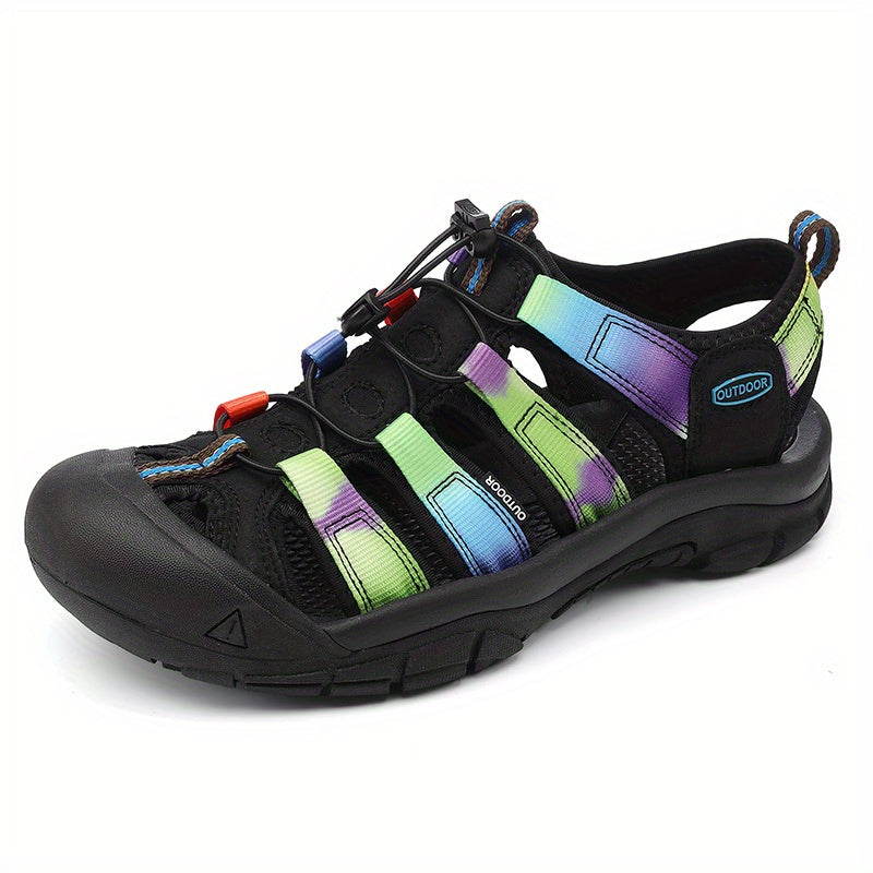 Men's Closed Toe Sandals Durable Non Slip Outdoor Hiking Shoes