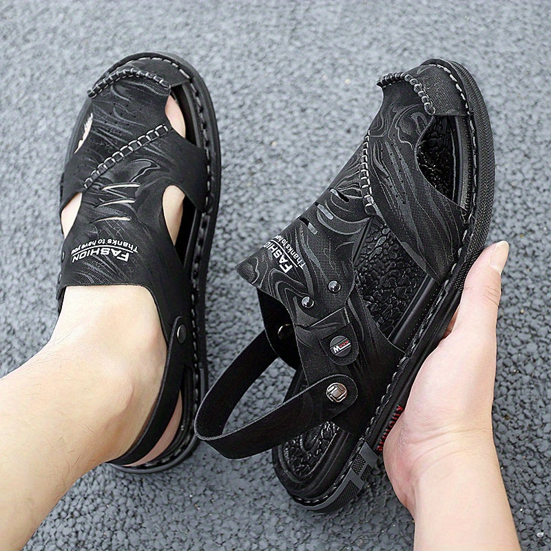 Men's Dual Purpose Sandals Casual Hollow Out Non Slip Shoes