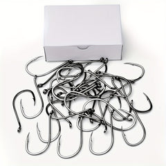 PROBEROS 50pcs Fishing Hooks, High Carbon Steel Fishhooks, Corrosion Resistant
