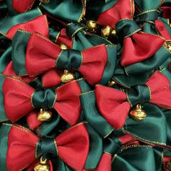 30pcs Christmas Bow Bell Decoration Handicraft Accessories Clothing Accessories