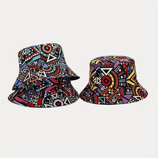 Boho Double-sided Fisherman Hat for Vacation