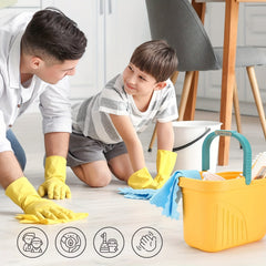 12pcs Pretend Play Cleaning Set Assorted Colors