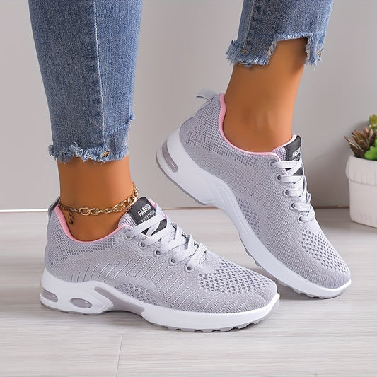 Mesh Breathable Air Cushion Bottom Sports Shoes Lightweight Travel Shoes Women's
