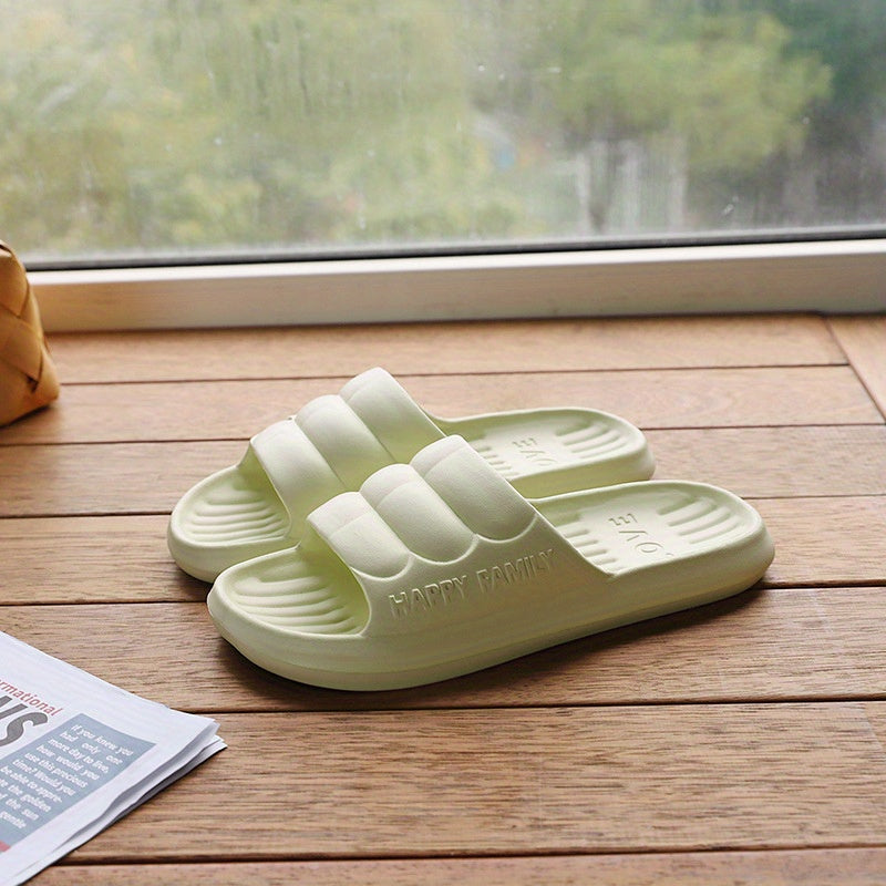 Women's Waterproof Solid Slides Soft Sole Indoor Shoes
