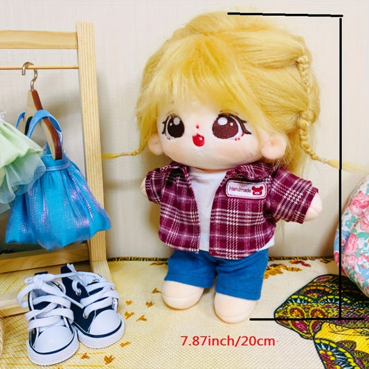 Cartoon Plush Doll Clothes and Accessories Set