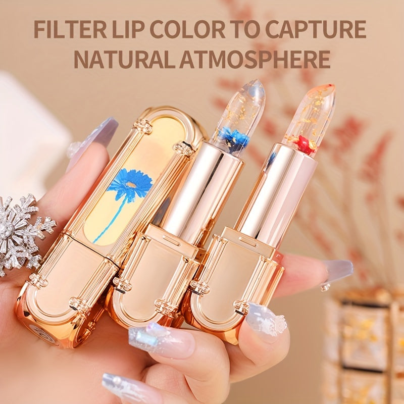 Long Lasting Jelly Lipstick Moisturizing Nourishing Lip Line Temperature Control