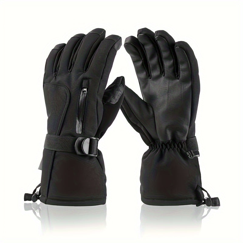 Men's Waterproof Ski Gloves Windproof Touch Screen Warm Gloves