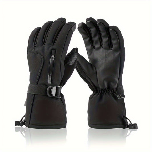 Men's Waterproof Ski Gloves Windproof Touch Screen Warm Gloves