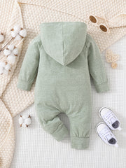 Hooded Romper for Baby Boys and Girls