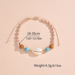 Shell Shape Beads Anklet Bracelet for Women & Girls