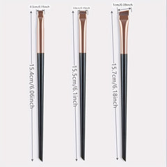 3Pcs Cosmetics Tools Kit Makeup Brushes Set Wooden Handle Beauty Brush