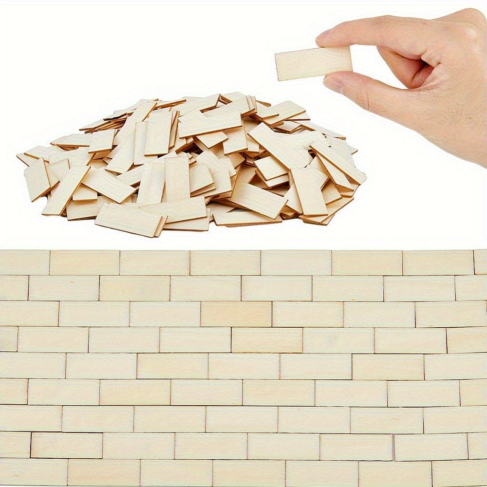 100pcs Mini Dollhouse Flooring Boards 1:12 Scale Bamboo Pattern
