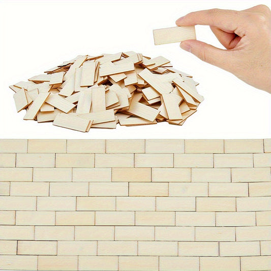 100pcs Mini Dollhouse Flooring Boards 1:12 Scale Bamboo Pattern