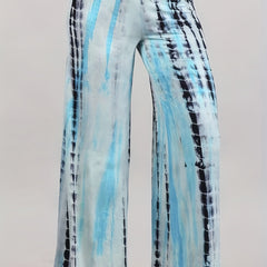  Tie Dye Low Rise Wide Leg Trousers