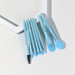 8pcs Candy Makeup Brush Set Portable Mini Travel