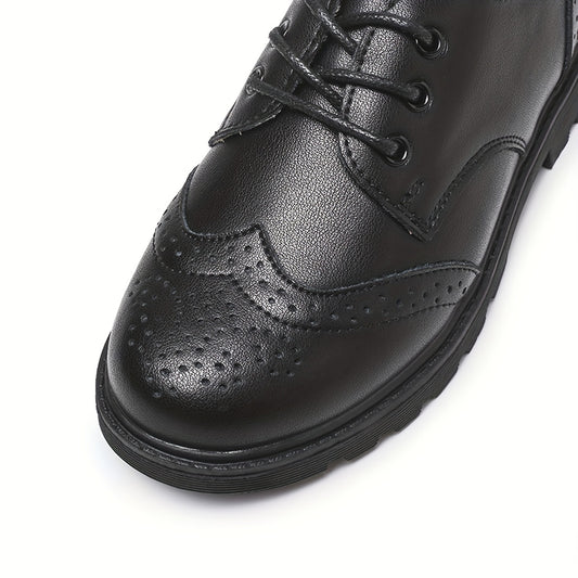 Boys Classic Oxford Dress Shoes Soft Bottom Non Slip