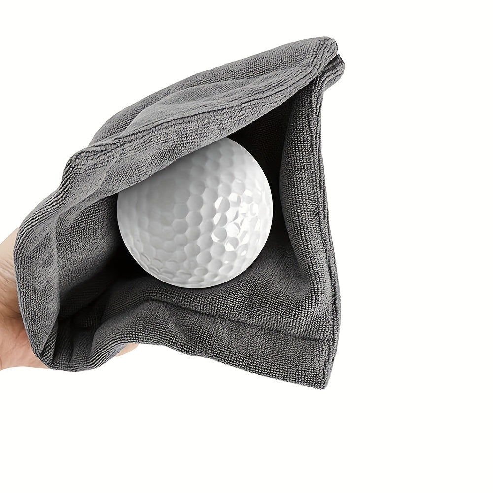 Golf Ball Cleaner Towel With Clips Golf Club Supplies