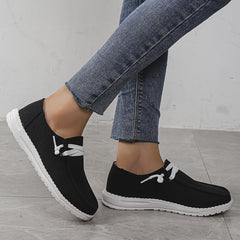 Women's Lace Up Lightweight Shoes Minimalist Low Top Sneakers