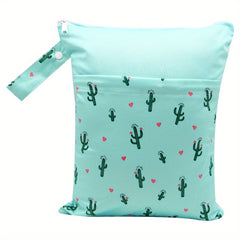 Cactus Print Waterproof Diaper Bag - Keep Diapers Organized
