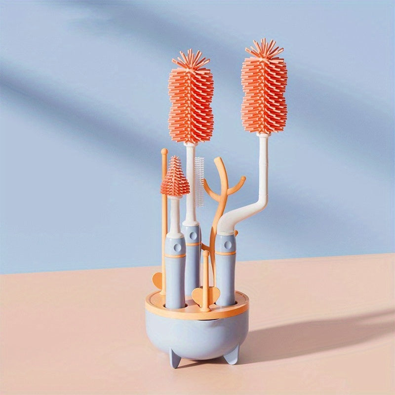 360u00b0 Portable Baby Bottle Cleaning Brush Set