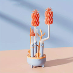 360u00b0 Portable Baby Bottle Cleaning Brush Set