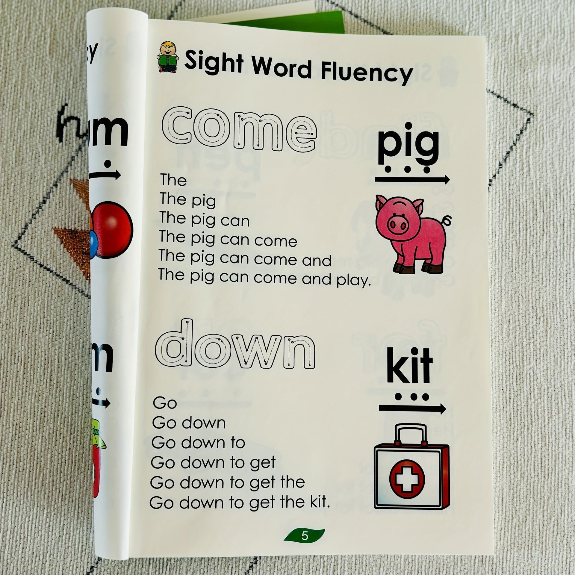 Sight Word Fluency Learning Book for English Skills and Study Aids
