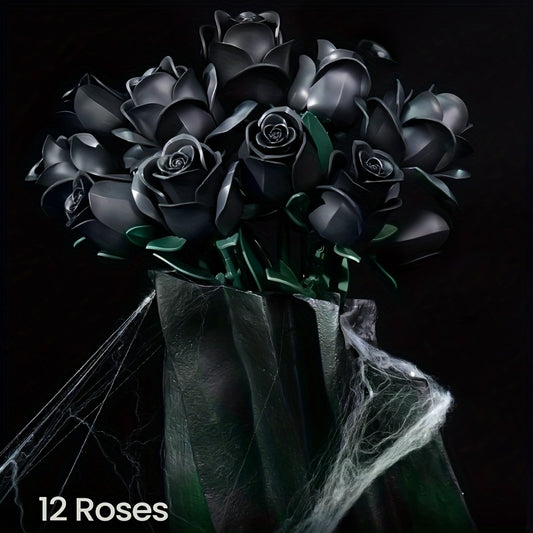 Rose Bouquet Building Blocks Set Gothic Valentine's Decoration 1000pcs