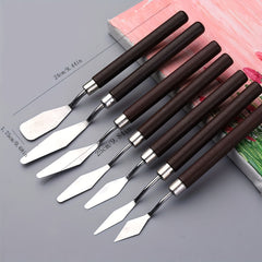7pcs Stainless Steel Palette Knives Art Tools Set