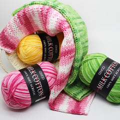 2pcs Gradient Soft Yarn for Crocheting and Knitting 164Yards