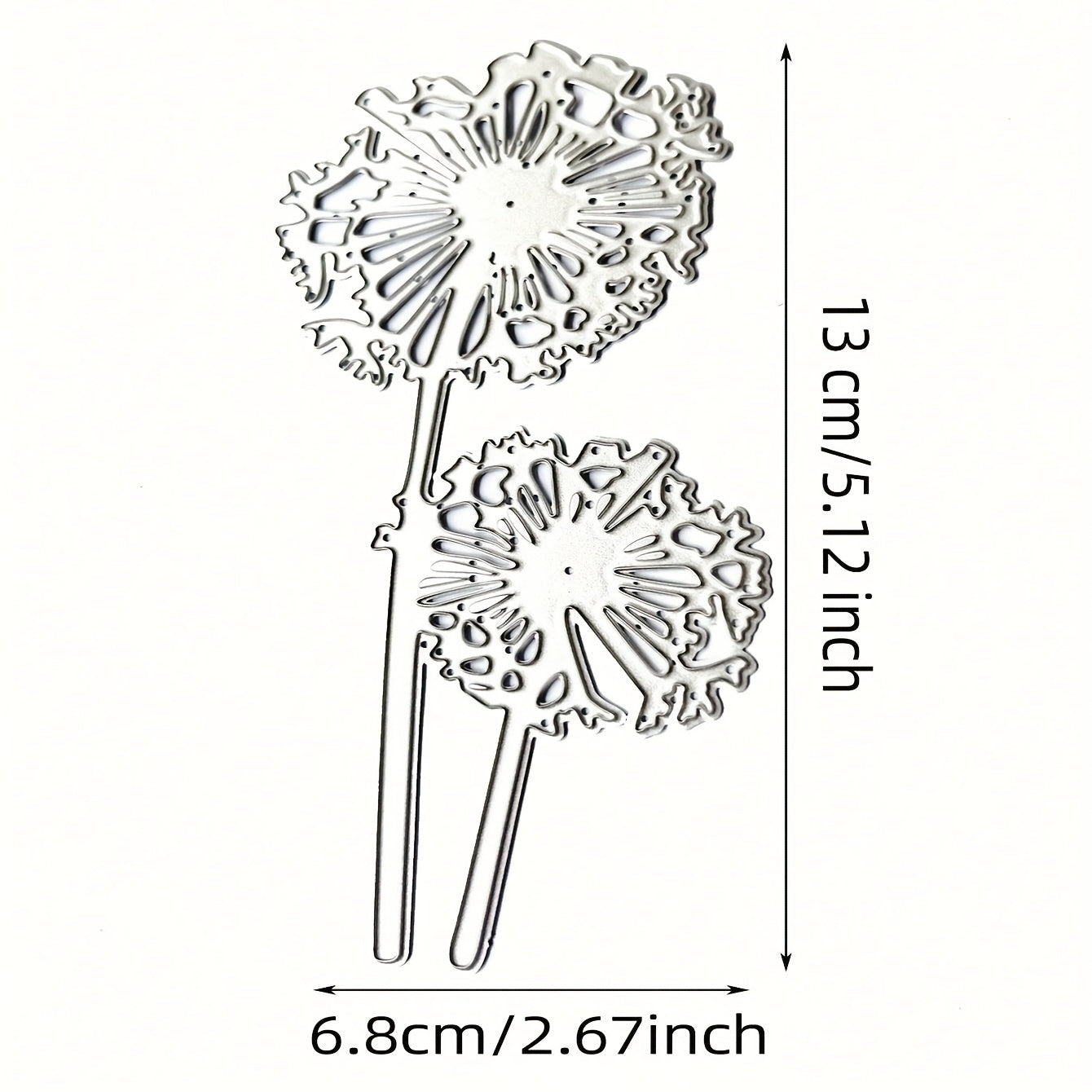 Dandelion Pattern Die Cuts Metal for Scrapbook DIY Craft Paper Card