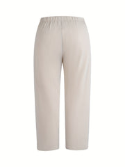  Drawstring Wide Leg Pants With Pockets