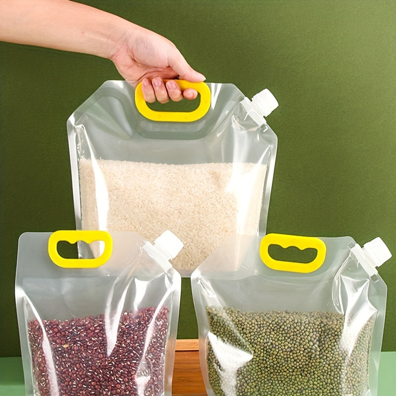 Stand Up Food Storage Bag w/ Spout Sealed Moisture Proof Handheld Nozzle