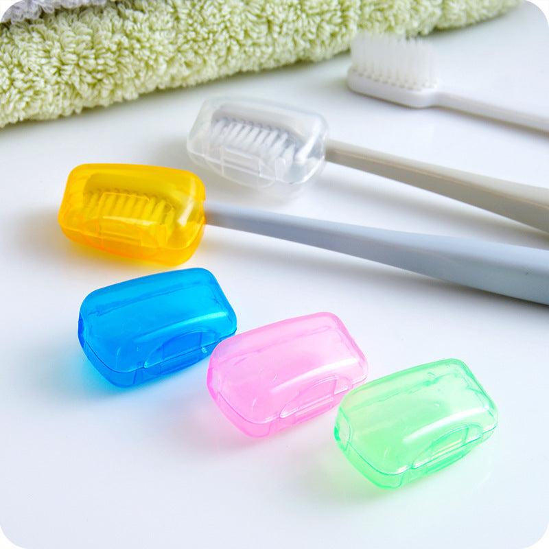 5pcs Toothbrush Cover Travel Portable Toothbrush Head Covers Case Holder Clip