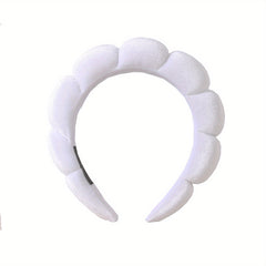 Minimalist Solid Hair Hoop Wide Sponge Bath Headband Non Slip