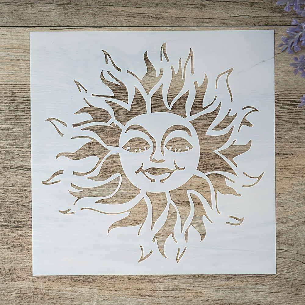 13x13cm Decorative Sun Stencil Template for DIY Crafts