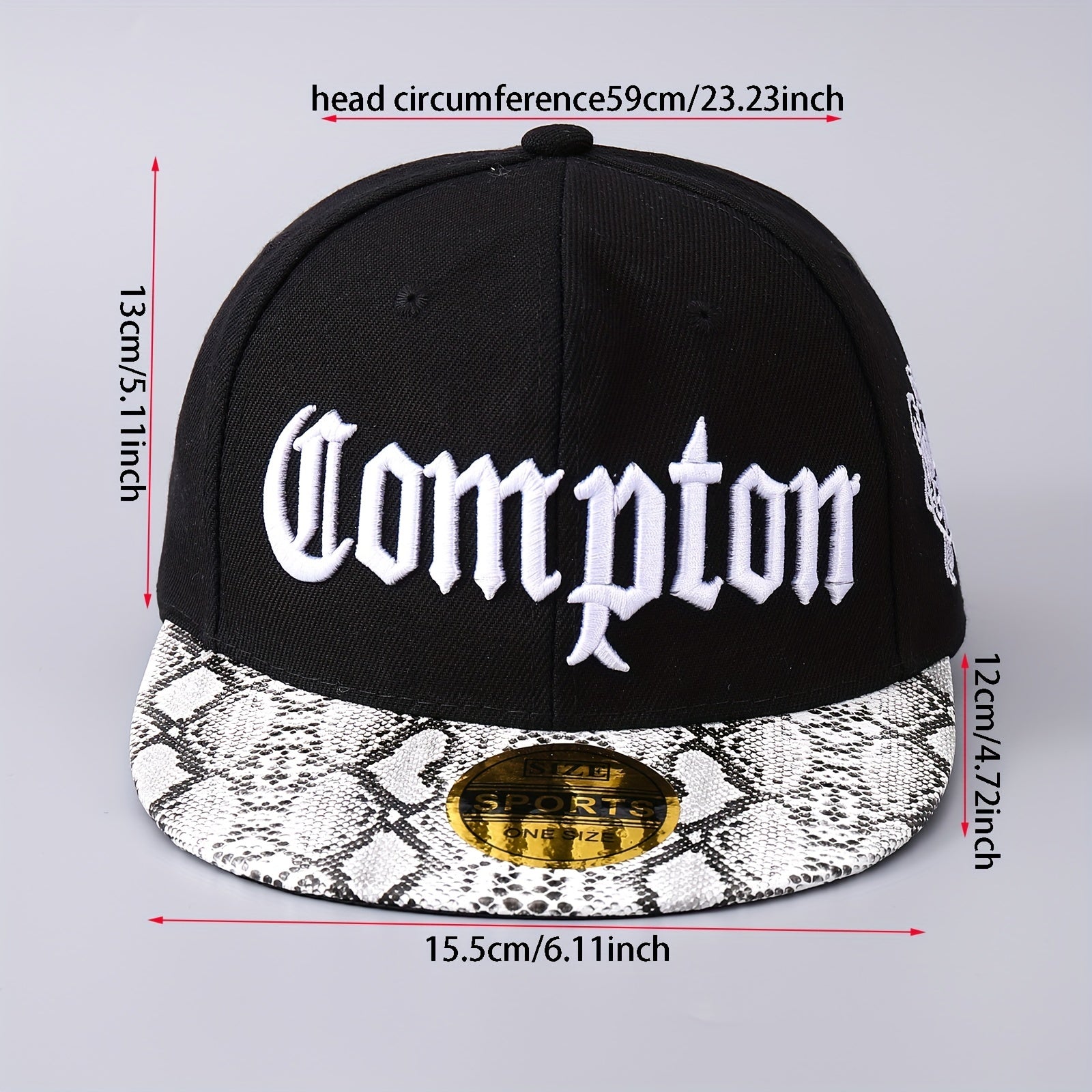 Men's Polyester Baseball Cap with Letters Embroidery