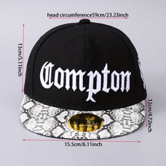 Men's Polyester Baseball Cap with Letters Embroidery