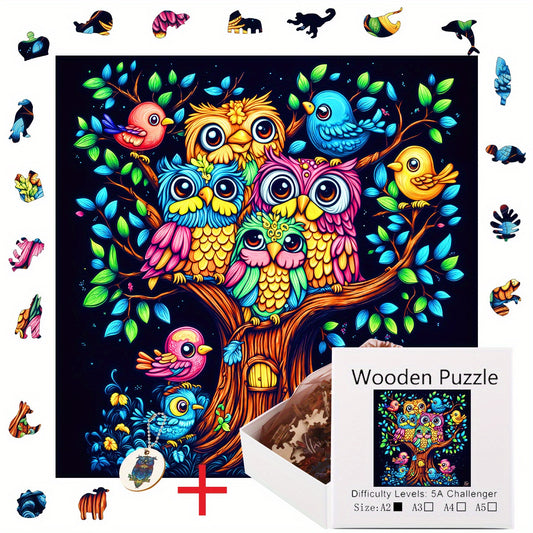 Tree Owl Hot Wooden Puzzle for Age 3+