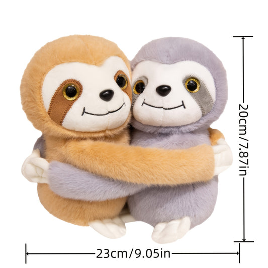 Hugging Sloth Brothers Two piece Set Plush Toys Simulation Sloth Plush Animal