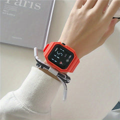 Square Sport Electronic Watch for Girls